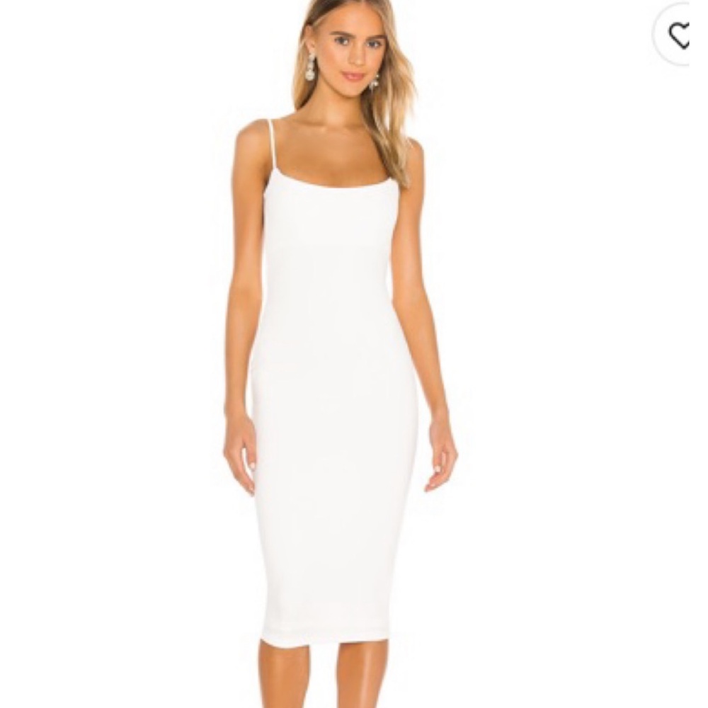 Revolve Bailey white midi dress